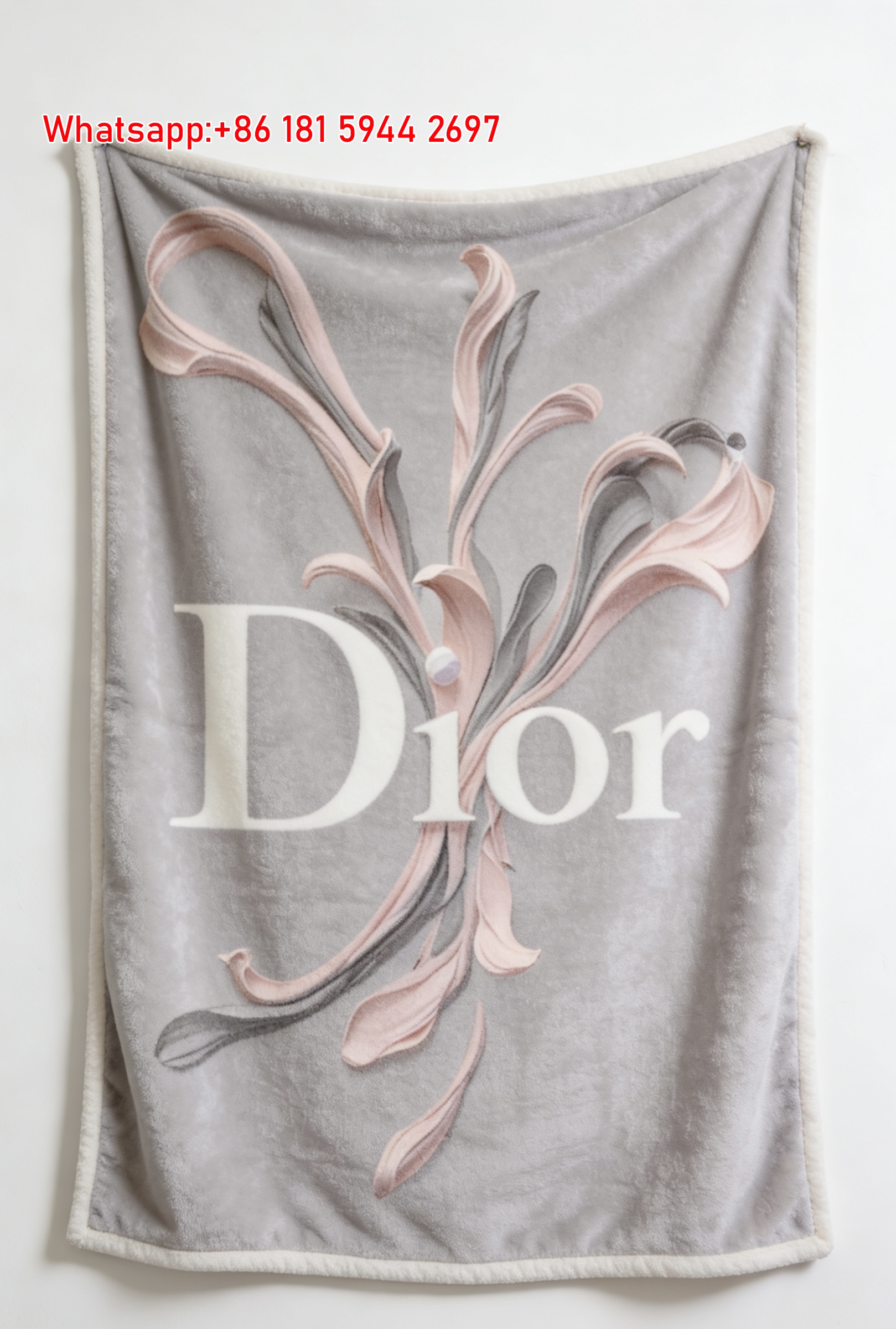Dior 3D Sculptural Flannel Sofa Throw Blanket D061